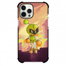 Bomberman Plasma Phone Case For iPhone Samsung Galaxy Pixel OnePlus Vivo Xiaomi Asus Sony Motorola Nokia - Bomberman Plasma Bomber Standing On A Wall Poster