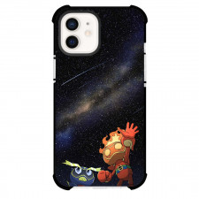 Bomberman Phone Case For iPhone Samsung Galaxy Pixel OnePlus Vivo Xiaomi Asus Sony Motorola Nokia - Thunder And Flame Bomberman Standing On The Starry Night Background