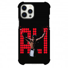 Muhammad Ali Case For iPhone Samsung Galaxy Pixel OnePlus Vivo Xiaomi Asus Sony Motorola Nokia - Muhammad Ali Both Hands Up Red Ali Font Background