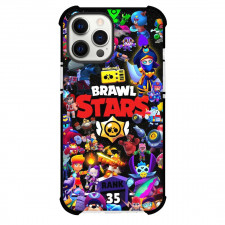 Brawl Stars Phone Case For iPhone Samsung Galaxy Pixel OnePlus Vivo Xiaomi Asus Sony Motorola Nokia - Brawl Stars Characters On Dark Sky Background