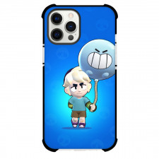 Brawl Stars Gus Phone Case For iPhone Samsung Galaxy Pixel OnePlus Vivo Xiaomi Asus Sony Motorola Nokia - Brawl Stars Gus Holding Balloon Cartoon Art On Blue Background