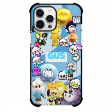 Brawl Stars Gus Phone Case For iPhone Samsung Galaxy Pixel OnePlus Vivo Xiaomi Asus Sony Motorola Nokia - Brawl Stars Gus Stickers On SkyBlue Background