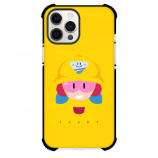 Brawl Stars Jacky Phone Case For iPhone Samsung Galaxy Pixel OnePlus Vivo Xiaomi Asus Sony Motorola Nokia - Brawl Stars Jacky Avatar On Yellow Background