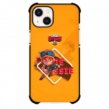 Brawl Stars Jessie Phone Case For iPhone Samsung Galaxy Pixel OnePlus Vivo Xiaomi Asus Sony Motorola Nokia - Brawl Stars Jessie Standing On Orange Background