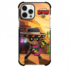 Brawl Stars Poco Phone Case For iPhone Samsung Galaxy Pixel OnePlus Vivo Xiaomi Asus Sony Motorola Nokia - Brawl Stars Poco Playing Guitar On Desert Background