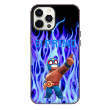 Brawl Stars El Primo Phone Case For iPhone Samsung Galaxy Pixel OnePlus Vivo Xiaomi Asus Sony Motorola Nokia - Brawl Stars El Primo Standing On Blue Fire Background