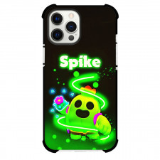 Brawl Stars Spike Phone Case For iPhone Samsung Galaxy Pixel OnePlus Vivo Xiaomi Asus Sony Motorola Nokia - Brawl Stars Spike Standing With Green Neon Dark Background