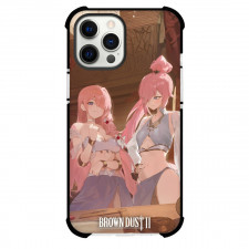 Brown Dust 2 Phone Case For iPhone Samsung Galaxy Pixel OnePlus Vivo Xiaomi Asus Sony Motorola Nokia - Rubia And Sylvia Pink Vintage Poster