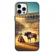 Bullfighters Phone Case For iPhone Samsung Galaxy Pixel OnePlus Vivo Xiaomi Asus Sony Motorola Nokia - Bullfighters Arena Standing Painting