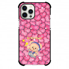 Butterbear Phone Case For iPhone Samsung Galaxy Pixel OnePlus Vivo Xiaomi Asus Sony Motorola Nokia - Butterbear Sweet Pink Hearts Pattern Art Poster