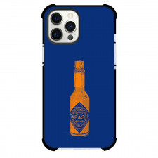Tabasco For iPhone Samsung Galaxy Pixel OnePlus Vivo Xiaomi Asus Sony Motorola Nokia - Tabasco Bottle Blue Background
