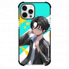 Call of The Night Kou Yamori Phone Case For iPhone Samsung Galaxy Pixel OnePlus Vivo Xiaomi Asus Sony Motorola Nokia - Kou Yamori Teal Yellow Spots Watercolor