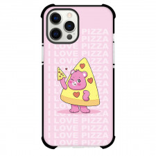 CareBears Cheer Bear Phone Case For iPhone and Samsung Galaxy Devices - Cheer Bear I Love Pizza
