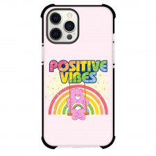 CareBears Cheer Bear Phone Case For iPhone and Samsung Galaxy Devices - Cheer Bear Swinging Positive Vibe