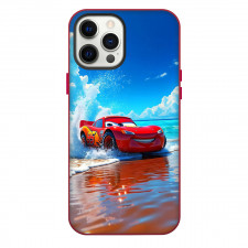 Cars Lightning McQueen Phone Case For iPhone Samsung Galaxy Pixel OnePlus Vivo Xiaomi Asus Sony Motorola Nokia - Lightning McQueen Beach Drifting Poster
