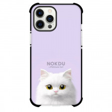 The Persian Cat Phone Case For iPhone and Samsung Galaxy Devices - Nokdu The Persian Cat Portrait On Purple Background