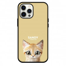 The Sand Cat Phone Case For iPhone and Samsung Galaxy Devices - Sandy The Sand Cat Portrait On Beige Background
