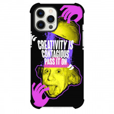 Albert Einstein Phone Case For iPhone Samsung Galaxy Pixel OnePlus Vivo Xiaomi Asus Sony Motorola Nokia - Albert Einstein Creativity Is Contagious