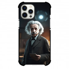 Albert Einstein Phone Case For iPhone Samsung Galaxy Pixel OnePlus Vivo Xiaomi Asus Sony Motorola Nokia - Albert EinsteinHolding Phone AI Art