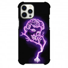 Nikola Tesla Phone Case For iPhone Samsung Galaxy Pixel OnePlus Vivo Xiaomi Asus Sony Motorola Nokia - Nikola Tesla Purple Lightning On Black Background