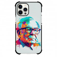 Warren Buffett Phone Case For iPhone Samsung Galaxy Pixel OnePlus Vivo Xiaomi Asus Sony Motorola Nokia - Warren Buffett Avatar Wpap Art On Grey Background