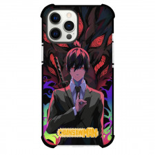 Chainsaw Man Aki Hayakawa Phone Case For iPhone And Samsung Galaxy Devices - Aki Hayakawa Calling Fox Devil Pop Art