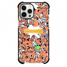 Chainsaw Man Pochita Phone Case For iPhone And Samsung Galaxy Devices - Pochita Pattern Art