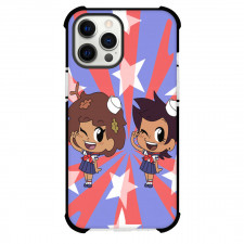 Chibi Tiny Tales Phone Case For iPhone And Samsung Galaxy Devices - Chibi Tiny Tales Anne And Luz Standing On Graphic Art
