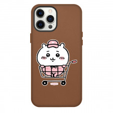 Chiikawa Phone Case For iPhone Samsung Galaxy Pixel OnePlus Vivo Xiaomi Asus Sony Motorola Nokia - Chiikawa Cute Pinky Sitting in Shopping Cart Wallpaper
