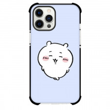 Chiikawa Phone Case For iPhone Samsung Galaxy Pixel OnePlus Vivo Xiaomi Asus Sony Motorola Nokia - White Chibi Chiikawa on Blue Background