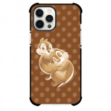Chip N Dale Phone Case For iPhone Samsung Galaxy Pixel OnePlus Vivo Xiaomi Asus Sony Motorola Nokia - Chip N Dale Cute Cartoon On Brown Dot Background