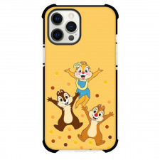 Chip N Dale Phone Case For iPhone Samsung Galaxy Pixel OnePlus Vivo Xiaomi Asus Sony Motorola Nokia - Chip N Dale Dancing On Orange Background
