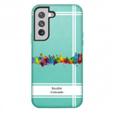 Famous Attraction Boulder Phone Case For iPhone and Samsung Galaxy Devices - Boulder Colorado Color Cityscape Art