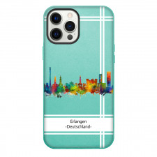 Famous Attraction Erlangen Deutschland Phone Case For iPhone and Samsung Galaxy Devices - Erlangen Deutschland Color Cityscape Art