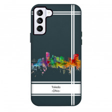 Famous Attraction Toledo Ohio Phone Case For iPhone and Samsung Galaxy Devices - Toledo Ohio Color Cityscape Art