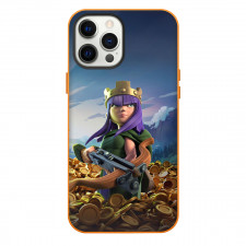 Clash of Clans Archer Queen Phone Case For iPhone Samsung Galaxy Pixel OnePlus Vivo Xiaomi Asus Sony Motorola Nokia - Archer Queen Standing On Golden Coin Poster