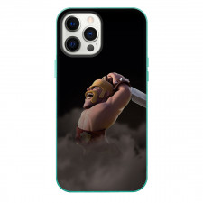 Clash of Clans Barbarian Phone Case For iPhone Samsung Galaxy Pixel OnePlus Vivo Xiaomi Asus Sony Motorola Nokia - Barbarian In Action On Dark Background Poster