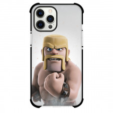 Clash of Clans Barbarian Phone Case For iPhone Samsung Galaxy Pixel OnePlus Vivo Xiaomi Asus Sony Motorola Nokia - Barbarian Portrait On White Background