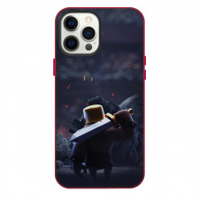 Clash of Clans Barbarian Phone Case For iPhone Samsung Galaxy Pixel OnePlus Vivo Xiaomi Asus Sony Motorola Nokia - Barbarian Standing Infront of A Pile Of Rocks Poster