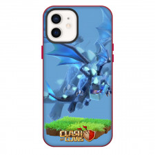 Clash of Clans Electro Dragon Phone Case For iPhone Samsung Galaxy Pixel OnePlus Vivo Xiaomi Asus Sony Motorola Nokia - Electro Dragon Flying On Blue Background