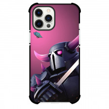 Clash of Clans Pekka Phone Case For iPhone Samsung Galaxy Pixel OnePlus Vivo Xiaomi Asus Sony Motorola Nokia - Pekka Portrait On Pink Background