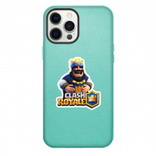 Clash Royale The Royale King Phone Case For iPhone Samsung Galaxy Pixel OnePlus Vivo Xiaomi Asus Sony Motorola Nokia - The Royale King Illustration Art Sticker