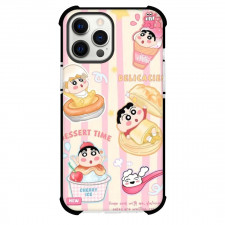 Crayon Shin-chan Phone Case For iPhone Samsung Galaxy Pixel OnePlus Vivo Xiaomi Asus Sony Motorola Nokia - Crayon Shin-chan Characters Dessert Time
