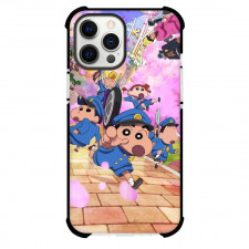 Crayon Shin-chan Phone Case For iPhone Samsung Galaxy Pixel OnePlus Vivo Xiaomi Asus Sony Motorola Nokia - Crayon Shin-chan Characters Running from School