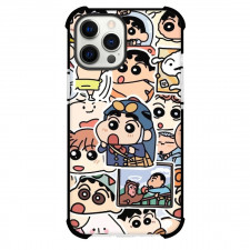 Crayon Shin-chan Phone Case For iPhone Samsung Galaxy Pixel OnePlus Vivo Xiaomi Asus Sony Motorola Nokia - Crayon Shin-chan Characters Sticker Art Collage