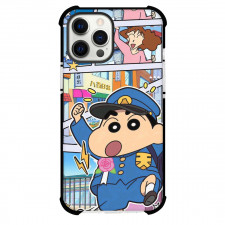 Crayon Shin-chan Phone Case For iPhone Samsung Galaxy Pixel OnePlus Vivo Xiaomi Asus Sony Motorola Nokia - Crayon Shin-chan Going to School Comic Art