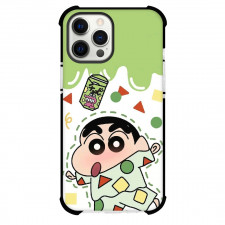 Crayon Shin-chan Phone Case For iPhone Samsung Galaxy Pixel OnePlus Vivo Xiaomi Asus Sony Motorola Nokia - Crayon Shin-chan Pajamas Green Background