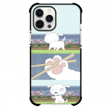Crayon Shin-chan Shiro Phone Case For iPhone Samsung Galaxy Pixel OnePlus Vivo Xiaomi Asus Sony Motorola Nokia - Shiro Holding Chopsticks