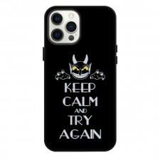 Cuphead Phone Case For iPhone Samsung Galaxy Pixel OnePlus Vivo Xiaomi Asus Sony Motorola Nokia - Cuphead Keep Calm And Try Again Phrase Poster