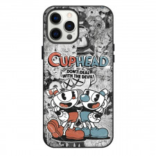 Cuphead Phone Case For iPhone Samsung Galaxy Pixel OnePlus Vivo Xiaomi Asus Sony Motorola Nokia - Cuphead Retro Collage Background Poster